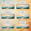 Pastel Sunset Landscape Canvas Print Mountain Wall Art, Serene Home Decor, Nature Painting, Bedroom Artwork, Minimalist Wall Decor