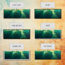 Green Abstract Swirl Framed Canvas Print - Modern Minimalist Wall Art, Deep Emerald Painting, Living Room Decor, Office Artwork