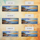 Sunset Coastal Escape Canvas Print, Scenic Ocean Landscape, Nature Wall Art, Beach House Decor, Vibrant Art, Living Room Art
