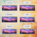 Abstract Mountains, Colorful Sunset Art, Modern Landscape, Vibrant Wall Art, Living Room Art, Canvas Print, Framed Canvas Print