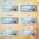 Driftwood on the Beach, Tranquil Coastal Landscape Wall Art, Serene Ocean Painting, Minimalist Seascape Decor, Relaxing Artwork