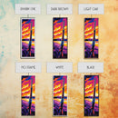 Wild West Rifle, Vibrant Gun Wall Art, Cowboy Western Decor, Sunset Painting, Rustic Home Art, Framed Canvas Print