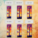Totem Pole, Sunset Wall Art, Native American Art, Vibrant Home Decor, Tribal Artwork, Living Room Wall Art, Framed Canvas Print