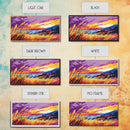 Ocean Sunset Grass, Framed Canvas Print, Coastal Wall Art, Vibrant Nature Painting, Boho Landscape, Beach House Decor, Living Room Art