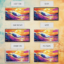 Ocean Wave, Surfing Art, Framed Canvas Print, Beach House Decor, Tropical Wall Art, Coastal Living, Nautical Aesthetic
