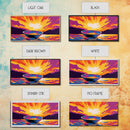 Sunrise Bowl, Abstract Landscape, Mystical Sky, Vibrant Sunset, Surreal Artwork, Canvas Print, Boho Wall Art, Kitchen Decor, Gift