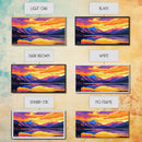 Mountain View, Sunset Sky, Colorful Landscape, Wilderness Art, Framed Canvas Print, Nature Lover Gift, Home Office Wall Art