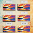Coastal Sunset, Beach Painting, Vibrant Seascape, Canvas Print, Tropical Wall Art, Living Room Decor, Sunset Ocean Art, Boho Wall Art