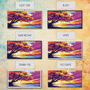 Majestic Tree, Lakeside Sunset, Vibrant Nature Art, Canvas Print, Modern Boho Decor, Living Room Wall Art, Autumn Landscape Painting