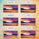 Vibrant Sunset, Mountain Landscape, Colorful Nature, Framed Canvas Print, Living Room Wall Art, Boho Art, Rustic Decor, Nature Painting