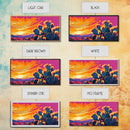Cactus Sunset, Desert Wall Art, Southwest Decor, Vibrant Landscape, Boho Art, Warm Tones, Living Room, Framed Canvas Print