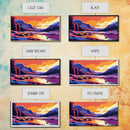 Mountain Lake, Sunset Painting, Scenic Art, Canvas Print, Vibrant Landscape, Office Wall Art, Nature Lover Gift, Adventure Decor