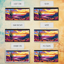 Cactus Sunset, Desert Scene, Southwest Wall Art, Framed Canvas Print, Vibrant Landscape, Boho Decor, Arizona Gift, Warm Tones