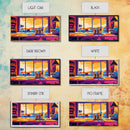 Bar Sunset, Wine Bottles, Cozy Kitchen, Framed Canvas Print, Wall Art, Modern Home, Dining Room, Cocktail Lounge, Warm Colors, Vibrant Art
