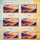 Mountain Meadow, Colorful Nature Art, Vibrant Landscape Print, Sunset Field Scene, Canvas Print, Bedroom Wall Art, Cozy Home Decor