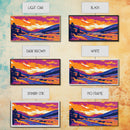 Mountain Sunset, Scenic Wall Art, Framed Canvas Print, Rustic Home Decor, Cabin Landscape Art, Nature Lover Gift, Boho Art