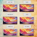 Vibrant Sky Over Water, Framed Canvas Print, Colorful Sunset Art, Bold Nature Painting, Modern Landscape, Living Room Wall Art