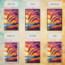 Sunset Field, Tall Grass, Vibrant Sky, Bold Colors, Framed Canvas Print, Modern Farmhouse Art, Living Room Wall Art, Autumn Landscape