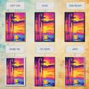 Sunset Reflections, Framed Canvas Print, Abstract Nature Art, Colorful Lake Scene, Modern Home Decor, Peaceful Wall Accent, Living Room Art