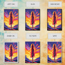 Sacred Feather, Spiritual Symbol, Sunset Backdrop, Native Inspired, Canvas Print, Unique Wall Art, Meaningful Decor, Boho Style