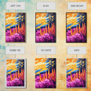 Autumn Bloom, Floral Nature Print, Vibrant Landscape Art, Framed Canvas Print, Boho Wall Decor, Bedroom Wall Art, Fall Inspired Art
