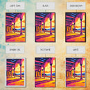 Spanish, Archway, Sunset, Architecture, Framed Canvas Print, Mediterranean Wall Art, Rustic Decor, Travel Art, Warm Tones Home Decor
