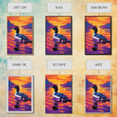 Loon, Water, Sunset, Wildlife, Framed Canvas Print, Bird Art, Nature Lover Gift, Lake House Decor, Living Room Wall Art