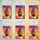 Nautical Buoy, Ocean Sunset, Coastal Art, Framed Canvas Print, Beach Wall Art, Vibrant Home Decor, Seaside Painting, Boat House Artwork