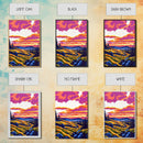 Majestic Peak, Autumn Mountains, Sunset Landscape, Framed Canvas Print, Bedroom Wall Art, Vibrant Nature, Mountain Wilderness, Cabin Decor