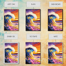 Giant Wave, Ocean Wall Art, Surf Decor, Beach Theme, Canvas Print, Vibrant Seascape, Coastal Home Art, Ocean Lovers Gift