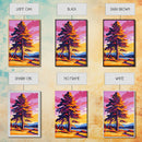 Majestic Tree, Golden Leaves, Autumn Serenity, Canvas Print, Nature Wall Art, Vibrant Fall Decor, Living Room Artwork