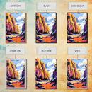 Canyon View, Desert Wall Art, Southwest Decor, Vibrant Landscape Print, Nature Lover Gift, Modern Wall Art, Framed Canvas Print