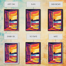 Open Door, Sunset View Art, Warm Glow Painting, Inviting Home Decor, Inspirational Wall Art, Cozy Interior Design, Framed Canvas Print