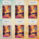 Forest Glow, Sunset, Trees, Shadows, Canvas Print, Fall Wall Art, Vibrant Landscape, Nature Painting, Cozy Living Room, Rustic Cabin Art