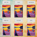 Wooden Dock, Sunset, Lake Scene, Canvas Print, Serene Wall Art, Rustic Home Decor, Nature Painting, Relaxing Landscape, Warm Tones