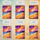 Sunset Beach, Colorful Seascape, Vibrant Ocean, Coastal Wall Art, Canvas Print, Living Room Decor, Beach House Art, Sunset Painting