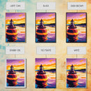 Ocean Buoy, Nautical Decor, Seaside Wall Art, Coastal Painting, Canvas Print, Living Room Wall Art, Beach House Art, Vibrant Watercolor