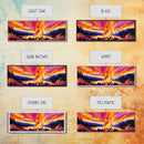 Campfire Glow, Wilderness Bonfire, Vibrant Sunset, Cabin Decor, Framed Canvas Print, Outdoor Wall Art, Rustic Living Room, Cozy Fall Art