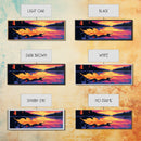 Autumn Leaf, Sunset Lake, Nature Wall Art, Canvas Print, Rustic Home Decor, Fall Landscape, Cabin Aesthetic, Boho Art, Warm Tones