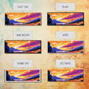 Rolling Hills, Sunset Sky, Colorful Landscape, Framed Canvas Print, Scenic Nature Decor, Vibrant Home Aesthetic, Serene Painting