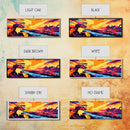 Sunset Cliff, Vibrant Nature Art, Landscape Wall Decor, Framed Canvas Print, Colorful Sunset Painting, Large Wall Art, Gift Idea