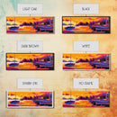 Sailing Boats, Waterfront Sunset, Coastal Landscape, Nautical Theme, Modern Home Decor, Canvas Print, Living Room Wall Art