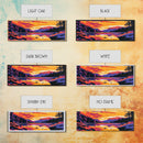 Sunset Lake, Nature Wall Art, Modern Landscape, Vibrant Colors, Wilderness Scene, Living Room Decor, Framed Canvas Print