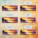 Sunset Over Water, Vibrant Landscape, Serene Lake, Cabin Retreat, Warm Color Palette, Living Room Decor, Canvas Print