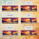 Sunset Pine Tree, Nature Wall Art, Wilderness Landscape, Adventure Decor, Framed Canvas Print, Vibrant Colors, Home Aesthetic