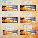Coastal Sunset, Beach Wall Art, Ocean Waves, Seaside Decor, Framed Canvas Print, Summer Home, Vibrant Landscape, Boho Art