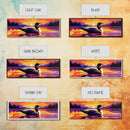 Lake Loon Sunset, Wildlife Wall Art, Tranquil Nature Scene, Cabin Decor, Framed Canvas Print, Vibrant Landscape, Living Room Artwork
