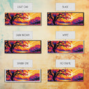 Autumn Tree, Sunset Landscape, Framed Canvas Print, Vibrant Wall Art, Fall Home Decor, Boho Art, Living Room Artwork, Nature Painting
