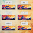Majestic Peaks, Mountain Reflection, Vibrant Nature, Scenic Landscape, Canvas Print, Office Decor, Wilderness Art, Adventure Wall Decor