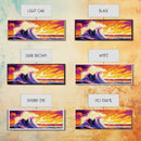 Sunset Ocean, Coastal Wave, Vibrant Seascape, Beach House Decor, Canvas Print, Nautical Wall Art, Surfing Home Decor, Summer Vibes